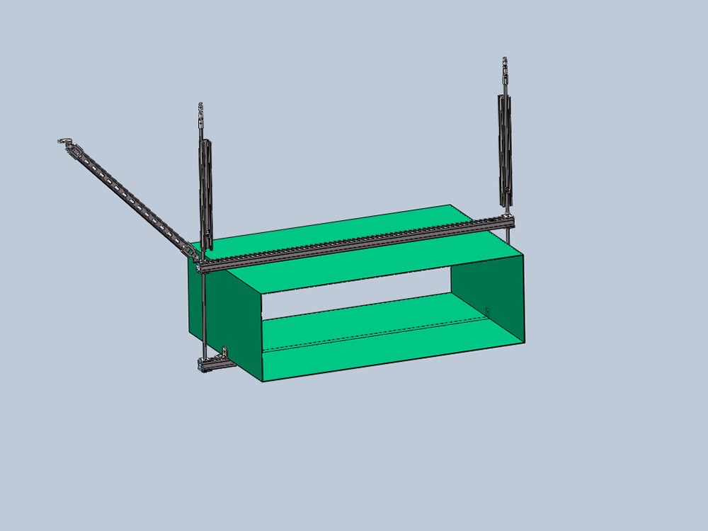 矩形风管侧向抗震支架