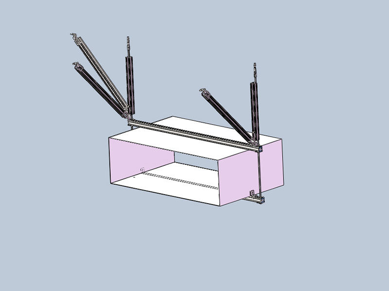 矩形风管侧+纵向抗震支架